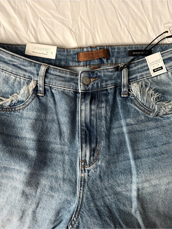 Judy Blue Denim - Judy Blue rigid front, stretch back mid rise 18W